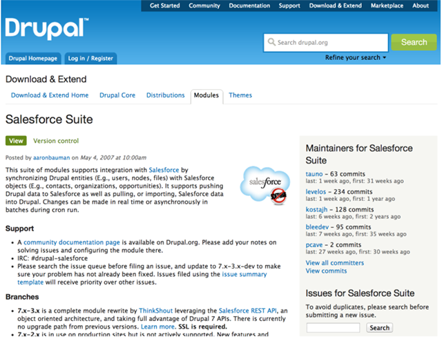 Salesforce and Drupal